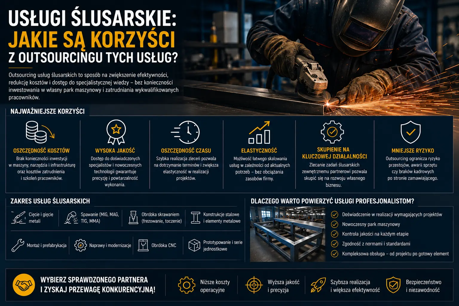 Usługi ślusarskie: jakie są korzyści z outsourcingu tych usług?