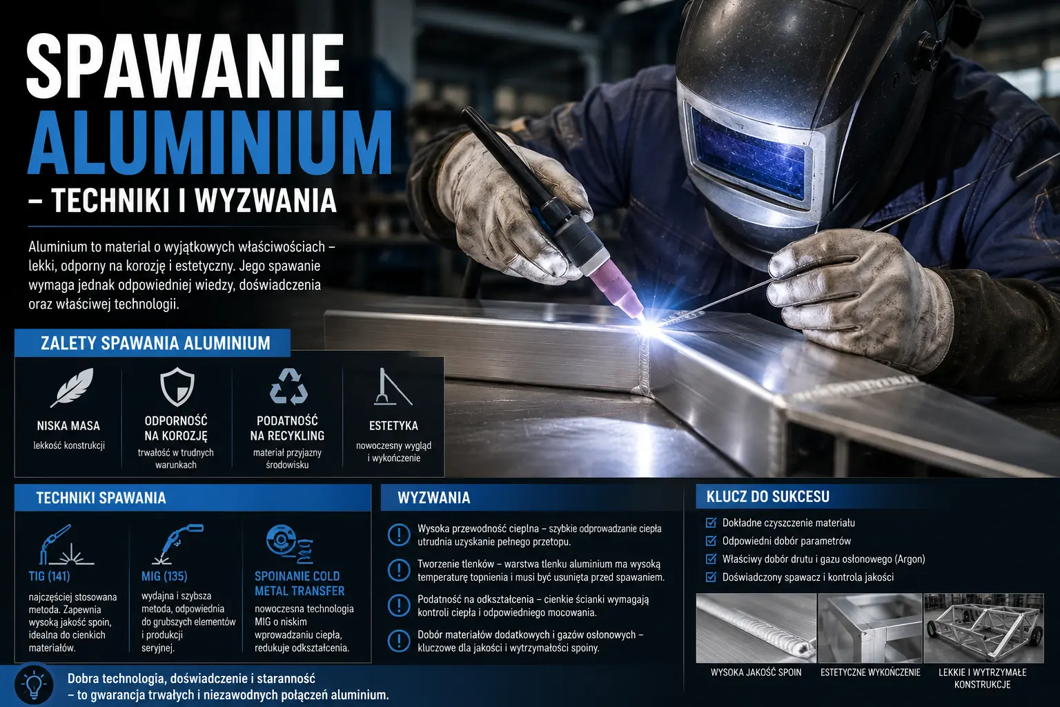 Spawanie aluminium – techniki i wyzwania