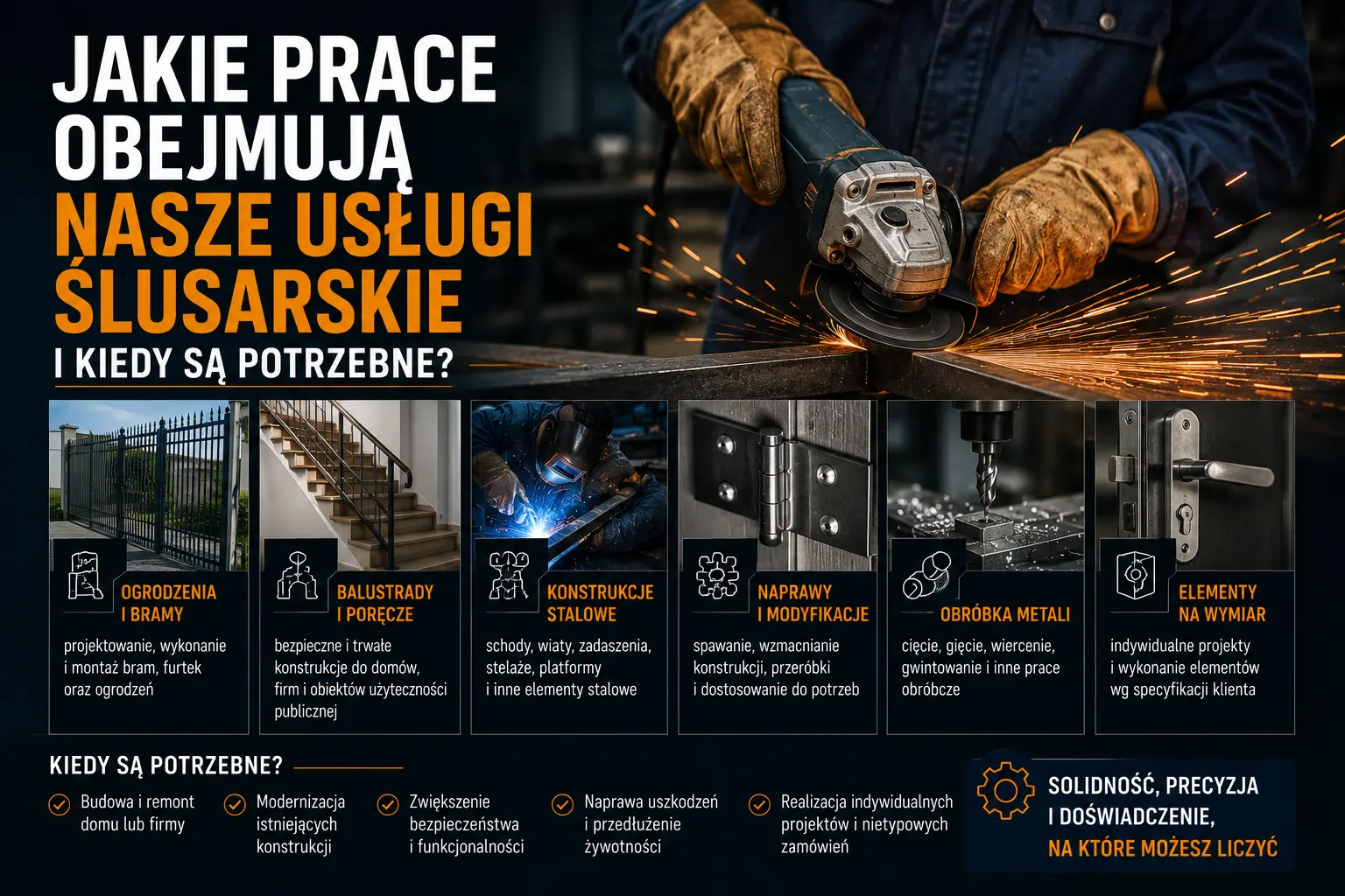 Jakie prace obejmują nasze usługi ślusarskie i kiedy są potrzebne?